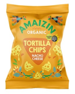 CHIPSY TORTILLA KUKURYDZIANE SEROWE BEZGLUTENOWE BIO 150 g - AMAIZIN AMAIZIN (napoje kokosowe, tortilla, chipsy, inne)