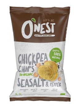 CHIPSY Z CIECIERZYCY Z SOLĄ MORSKĄ I PIEPRZEM CZARNYM BEZGLUTENOWE BIO 40 g - O'NEST O'NEST (chipsy bezglutenowe)