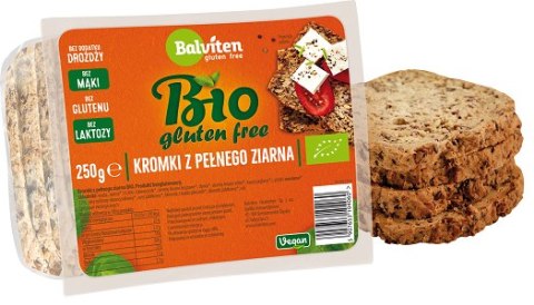 CHLEB Z PEŁNEGO ZIARNA KROJONY BEZGLUTENOWY BIO 250 g - BALVITEN BALVITEN (chleby, mieszanki do wypieku) CHLEB Z PEŁNEGO ZIARNA KROJONY BEZGLUTENOWY BIO 250 g - BALVITEN BALVITEN (chleby, mieszanki do wypieku)