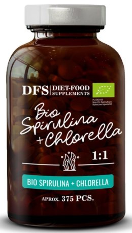 CHLORELLA + SPIRULINA BIO 375 TABLETEK - DIET-FOOD DIET-FOOD