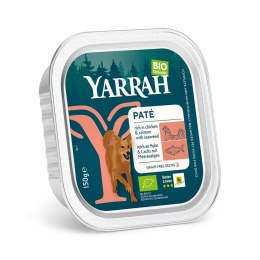 (DLA PSA) PASZTET Z KURCZAKA I ŁOSOSIA Z ALGAMI MORSKIMI BIO 150 g - YARRAH YARRAH (karma dla kotów i psów)