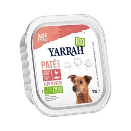 (DLA PSA) PASZTET Z KURCZAKA I ŁOSOSIA Z ALGAMI MORSKIMI BIO 150 g - YARRAH YARRAH (karma dla kotów i psów)