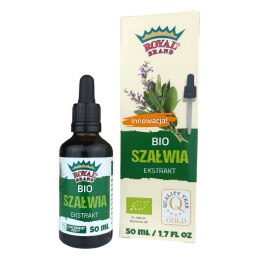 EKSTRAKT Z SZAŁWII W KROPLACH BIO 50 ml - ROYAL BRAND ROYAL BRAND (aromaty, ekstrakty, herbaty)