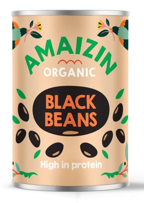FASOLA CZARNA W ZALEWIE BEZGLUTENOWA BIO 400 g (240 g) - AMAIZIN AMAIZIN (napoje kokosowe, tortilla, chipsy, inne)