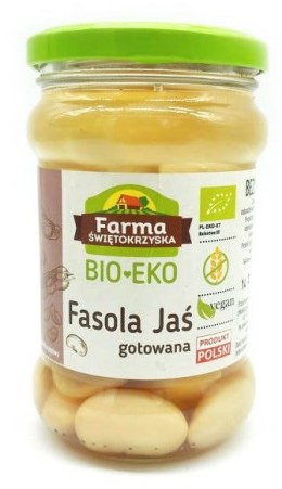 FASOLA JAŚ GOTOWANA BEZGLUTENOWA BIO 300 g (175 g) (SŁOIK) - FARMA ŚWIĘTOKRZYSKA FARMA ŚWIĘTOKRZYSKA (przetwory)