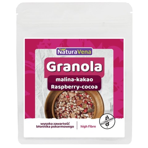 GRANOLA MALINA-KAKAO BEZGLUTENOWA 200 g - NATURAVENA NATURAVENA