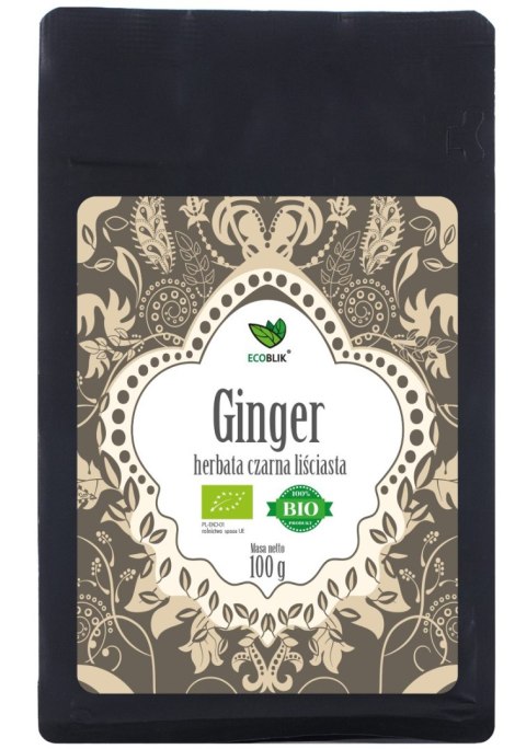 HERBATA CZARNA LIŚCIASTA IMBIROWA BIO 100 g - ECOBLIK ECOBLIK (herbaty)