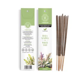 KADZIDEŁKA INDYJSKIE BIAŁA SZAŁWIA (10 szt.) 16 g - YOUR CANDLE YOUR CANDLE (świece, olejki eteryczne)