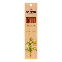 KADZIDEŁKA INDYJSKIE WANILIA (15 szt.) 30 g - SATTVA (WELLNESS) SATTVA (kadzidła, kosmetyki)
