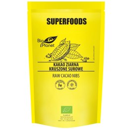KAKAO ZIARNA KRUSZONE SUROWE BIO 250 g - BIO PLANET SUPERFOODS BIO PLANET - seria SUPERFOODS