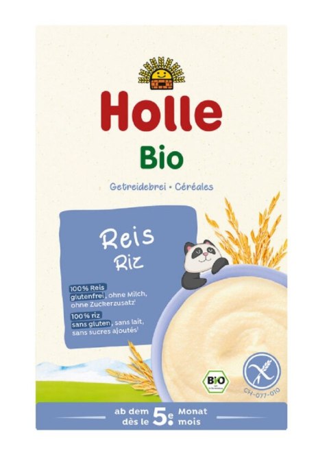 KASZKA RYŻOWA BEZ DODATKU CUKRÓW BEZGLUTENOWA OD 5 MIESIĄCA BIO 250 g - HOLLE HOLLE (żywność dla niemowląt)