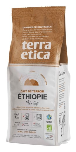 KAWA MIELONA ARABICA 100 % MOKA GUJI ETIOPIA FAIR TRADE BIO 250 g - TERRA ETICA TERRA ETICA (kawy, czekolady do picia, kakao)