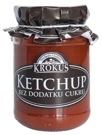 KETCHUP BEZ DODATKU CUKRÓW BEZGLUTENOWY 180 g - KROKUS KROKUS (przetwory owocowe i warzywne)