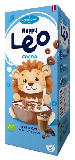 KÓŁKA ZBOŻOWE KAKAOWE DLA DZIECI BIO 150 g - NORDCRUNCH (HAPPY LEO) NORDCRUNCH (chrupki, produkty śniadaniowe)
