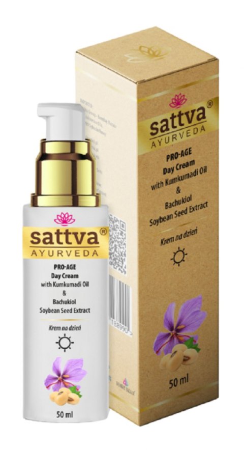 KREM DO TWARZY PRO-AGE NA DZIEŃ 50 ml - SATTVA (AYURVEDA) SATTVA (kadzidła, kosmetyki)