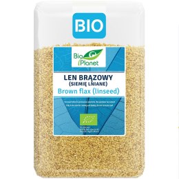 LEN ZŁOTY (SIEMIĘ LNIANE) BIO 2 kg - BIO PLANET BIO PLANET - seria NIEBIESKA (ryże, kasze, ziarna)