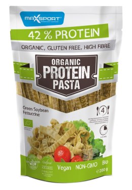 MAKARON PROTEINOWY (Z SOI ZIELONEJ) FETTUCCINE BEZGLUTENOWY BIO 200 g - MAXSPORT MAXSPORT (batony, kremy, makarony)