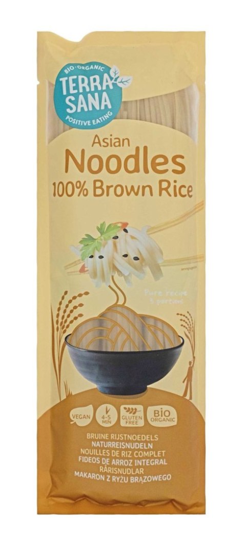 MAKARON (RYŻOWY RAZOWY) NOODLE SPAGHETTI BEZGLUTENOWY BIO 250 g - TERRASANA TERRASANA (kremy, makarony, sosy sojowe, inne)