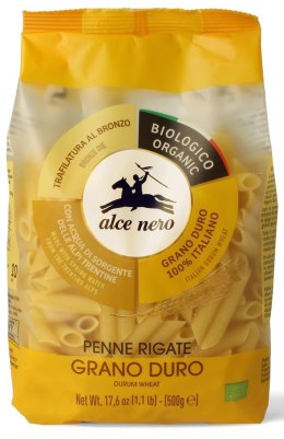 MAKARON (SEMOLINOWY) PENNE BIO 500 g - ALCE NERO ALCE NERO (włoskie produkty)