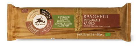 MAKARON (Z PŁASKURKI RAZOWY) SPAGHETTI BIO 500 g - ALCE NERO ALCE NERO (włoskie produkty)
