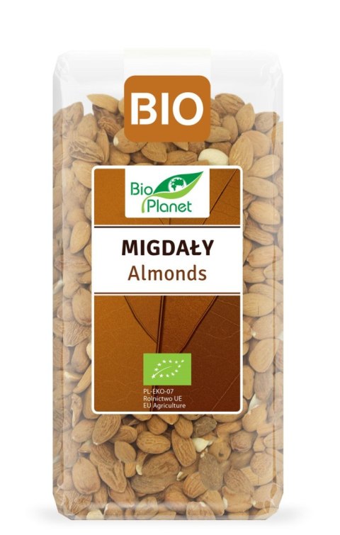 MIGDAŁY BIO 350 g - BIO PLANET BIO PLANET - seria BRĄZOWA (orzechy i pestki) MIGDAŁY BIO 350 g - BIO PLANET BIO PLANET - seria BRĄZOWA (orzechy i pestki)