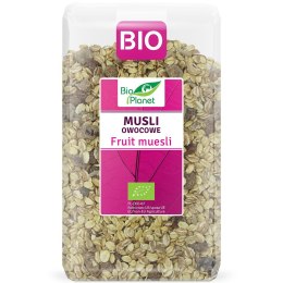 MUSLI OWOCOWE BIO 600 g - BIO PLANET BIO PLANET - seria RÓŻOWA (płatki, otręby, musli)