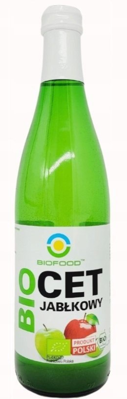 OCET JABŁKOWY 5 % NIEFILTROWANY BIO 500 ml - BIOFOOD BIOFOOD (soki, przetwory, octy, olej kokosowy)