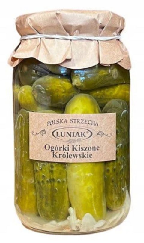OGÓRKI KISZONE KRÓLEWSKIE 710 g (410 g) - LUNIAK LUNIAK (przetwory warzywne, owocowe)
