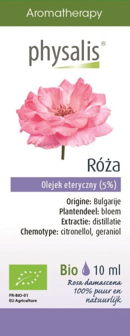 OLEJEK ETERYCZNY RÓŻA BIO 10 ml - PHYSALIS PHYSALIS (olejki eteryczne, suplementy)