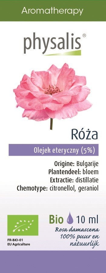 OLEJEK ETERYCZNY RÓŻA BIO 10 ml - PHYSALIS PHYSALIS (olejki eteryczne, suplementy)