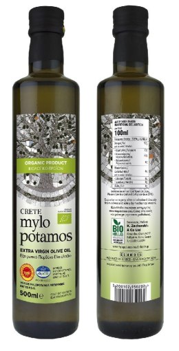 OLIWA Z OLIWEK EXTRA VIRGIN PDO KRETA BIO 500 ml - MYLOPOTAMOS MYLOPOTAMOS (grecka oliwa)