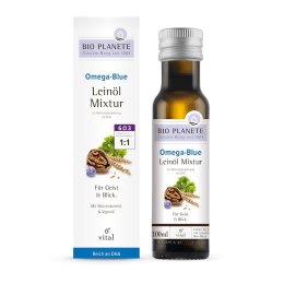 OMEGA BLUE - MIESZANKA Z OLEJEM LNIANYM (ORZECHY WŁOSKIE, ALGI MORSKIE) BIO 100 ml - BIO PLANETE BIO PLANETE (oleje i oliwy)