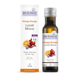 OMEGA ORANGE - MIESZANKA Z OLEJEM LNIANYM (PYŁEK KWIATOWY, POMARAŃCZA) BIO 100 ml - BIO PLANETE BIO PLANETE (oleje i oliwy)