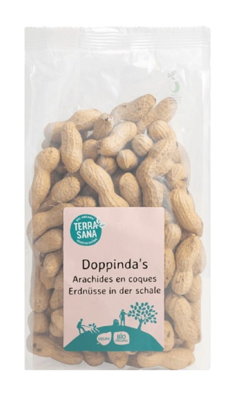 ORZESZKI ZIEMNE PRAŻONE W ŁUPINACH BIO 330 g - TERRASANA TERRASANA (kremy, makarony, sosy sojowe, inne)