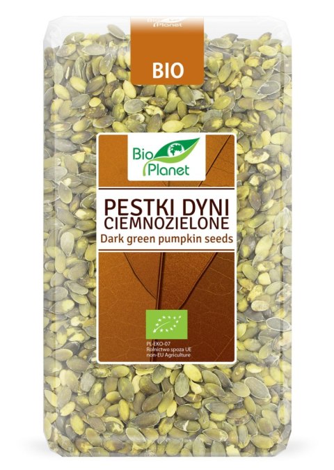 PESTKI DYNI CIEMNOZIELONE BIO 1 kg - BIO PLANET BIO PLANET - seria BRĄZOWA (orzechy i pestki)