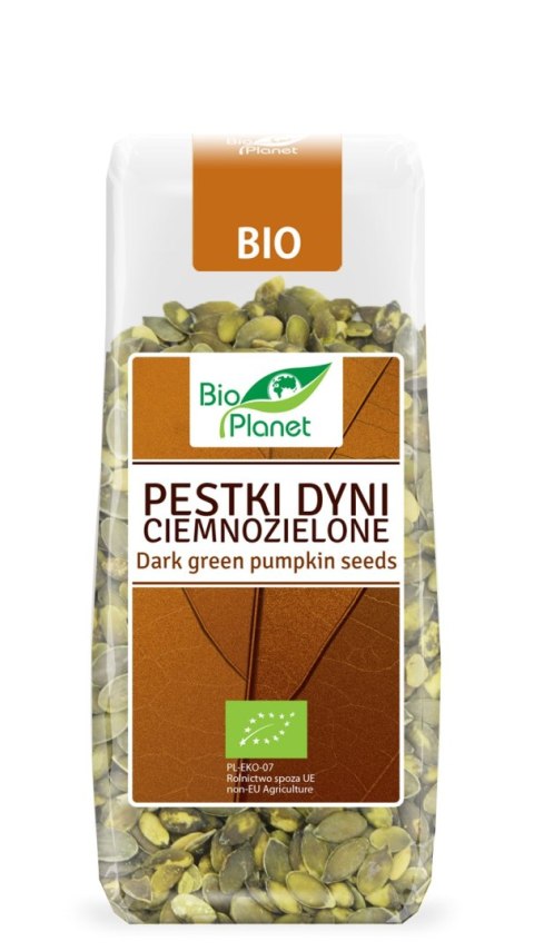 PESTKI DYNI CIEMNOZIELONE BIO 150 g - BIO PLANET BIO PLANET - seria BRĄZOWA (orzechy i pestki)