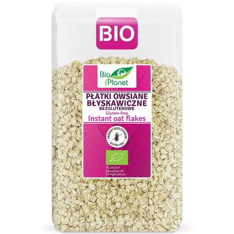 PŁATKI OWSIANE BŁYSKAWICZNE BEZGLUTENOWE BIO 600 g - BIO PLANET BIO PLANET - seria RÓŻOWA (płatki, otręby, musli) PŁATKI OWSIANE BŁYSKAWICZNE BEZGLUTENOWE BIO 600 g - BIO PLANET BIO PLANET - seria RÓŻOWA (płatki, otręby, musli)