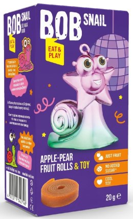 PRZEKĄSKA ROLL EAT & PLAY JABŁKO - GRUSZKA Z ZABAWKĄ BEZGLUTENOWA 20 g - BOB SNAIL BOB SNAIL (przekąski owocowe)
