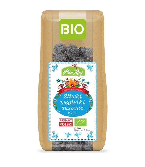 ŚLIWKI WĘGIERKI SUSZONE BIO (POLSKA) 200 g - BIO RAJ BIO RAJ (100 % z Polski) ŚLIWKI WĘGIERKI SUSZONE BIO (POLSKA) 200 g - BIO RAJ BIO RAJ (100 % z Polski)