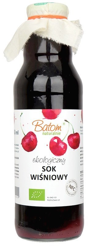 SOK WIŚNIOWY NFC BIO 750 ml - BATOM BATOM (oleje, soki, sole kąpielowe)