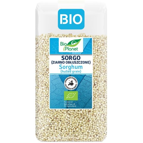 SORGO (ZIARNO OBŁUSZCZONE) BIO 500 g - BIO PLANET BIO PLANET - seria NIEBIESKA (ryże, kasze, ziarna)