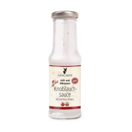 SOS CZOSNKOWY BEZGLUTENOWY BIO 210 ml - SANCHON SANCHON (sosy, przyprawy w płynie)