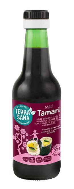 SOS SOJOWY TAMARI ŁAGODNY BEZGLUTENOWY BIO 250 ml - TERRASANA TERRASANA (kremy, makarony, sosy sojowe, inne)