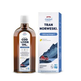 TRAN NORWESKI OMEGA-3 (1000 mg) O SMAKU CYTRYNOWYM 250 ml - OSAVI OSAVI (suplementy)