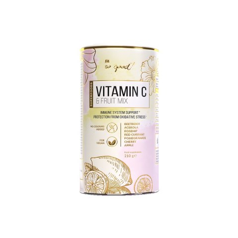 WITAMINA C FRUIT MIX W PROSZKU 210 g - SO GOOD! SO GOOD! (suplementy diety) WITAMINA C FRUIT MIX W PROSZKU 210 g - SO GOOD! SO GOOD! (suplementy diety)