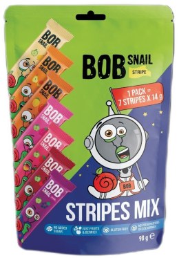 ZESTAW PRZEKĄSEK OWOCOWYCH BEZ DODATKU CUKRÓW BEZGLUTENOWY 98 g - BOB SNAIL BOB SNAIL (przekąski owocowe)