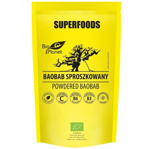 BAOBAB SPROSZKOWANY BIO 150 g - BIO PLANET SUPERFOODS BIO PLANET - seria SUPERFOODS