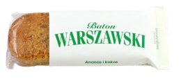 BATON ANANAS I KOKOS BEZGLUTENOWY 50 g - WARSZAWSKI WARSZAWSKI (batony, ciastka, kremy)