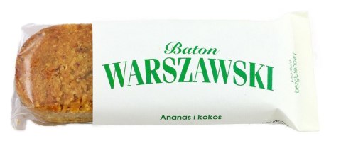 BATON ANANAS I KOKOS BEZGLUTENOWY 50 g - WARSZAWSKI WARSZAWSKI (batony, ciastka, kremy)