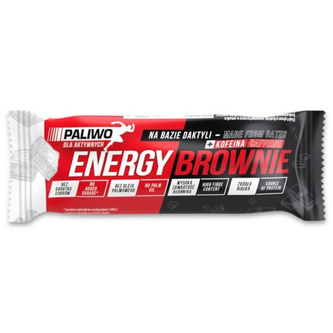 BATON ENERGY BROWNIE + KOFEINA 50 g - PALIWO DLA AKTYWNYCH PALIWO DLA AKTYWNYCH (batony, kremy orzechowe)